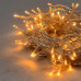 Гирлянда Нить 10м Экстра Тепло-Белая 220В, 100 LED, Провод Прозрачный ПВХ, IP54