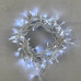 Гирлянда Нить 10м Белая 220В, 100 LED, Провод Прозрачный ПВХ, IP54