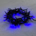 Гирлянда Нить 10м Синяя 24В, 100 LED, Провод Черный ПВХ, IP54