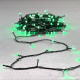 Гирлянда Нить 10м Зеленая 24В, 100 LED, Провод Черный ПВХ, IP54