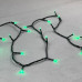 Гирлянда Нить 10м Зеленая 24В, 100 LED, Провод Черный ПВХ, IP54