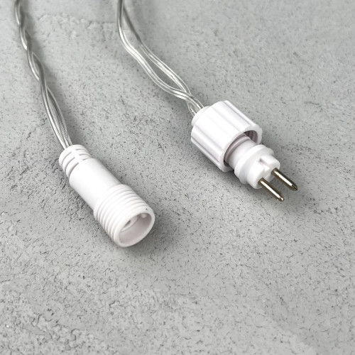 Гирлянда Нить с Колпачком 10м Зеленая 24В, 100 LED, Провод Прозрачный ПВХ, IP65