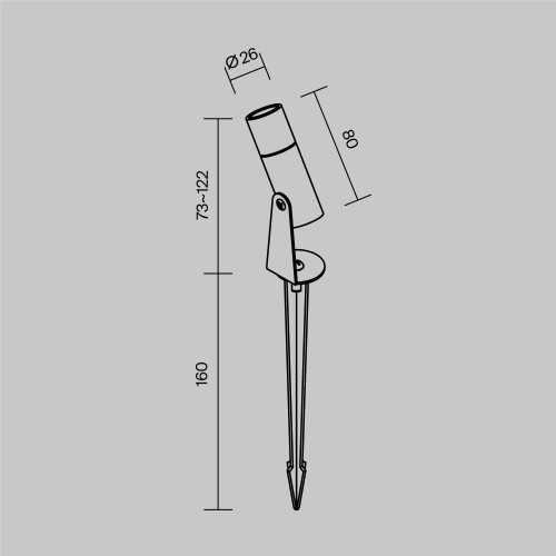 Ландшафтный светильник Outdoor O050FL-L2GF3K Ландшафтный светильник Outdoor O050FL-L2GF3K