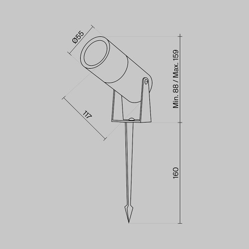 Ландшафтный светильник Outdoor O050FL-L5GF3K Ландшафтный светильник Outdoor O050FL-L5GF3K