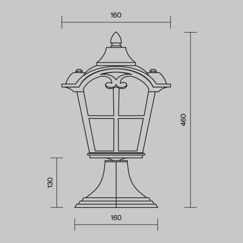 Ландшафтный светильник Outdoor O413FL-01BZ Ландшафтный светильник Outdoor O413FL-01BZ