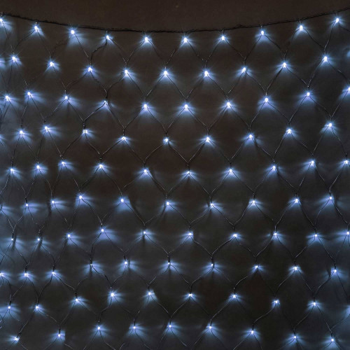 Светодиодная Сеть 2 x 2 м Белая 24В, 256 LED, Провод Черный ПВХ, IP54
