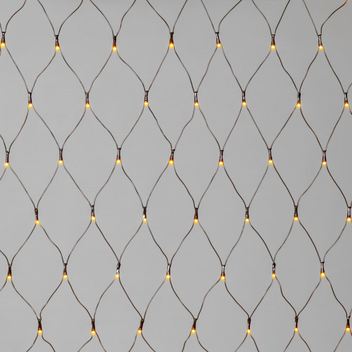 Светодиодная Сеть 2 x 3 м Желтая 220В, 384 LED, Провод Чёрный ПВХ, IP54