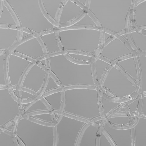 Сетка Stylnet Прозрачная с глиттером Серебро в Рулоне, Гибкий ПВХ, 10 x 1 м