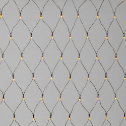 Светодиодная Сеть 2 x 3 м Желтая  24В, 384 LED, Провод Чёрный ПВХ, IP54