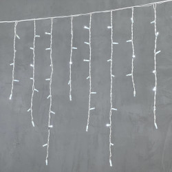 Гирлянда Бахрома 3,2 x 0,9 м Белая 220В, 168 LED, Провод Белый Каучук, IP65