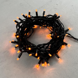 Гирлянда Нить 10м Желтая 220В, 75 LED, Провод Черный Каучук, IP65 Гирлянда Нить 10м Желтая 220В, 75 LED, Провод Черный Каучук, IP65