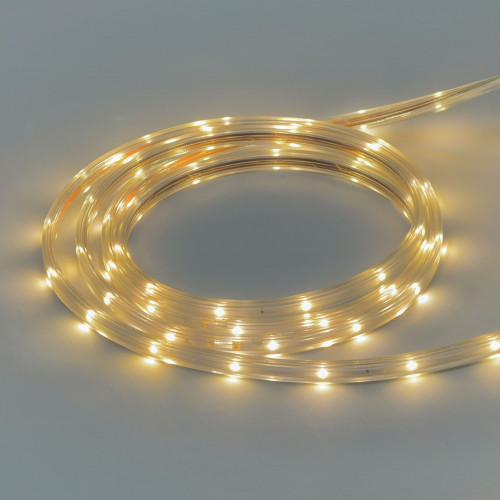 Светодиодная Лента LTC Герметичная Тепло-Белая 220В, SMD2835, 24LED/м, 2700К, IP65, Бухта 100м
