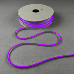 Односторонний Гибкий Неон 6х12мм Фиолетовый 12В, IP65