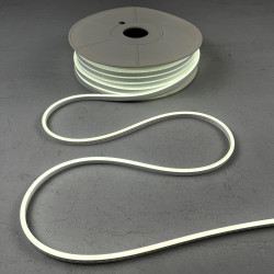 Односторонний Гибкий Неон 6х12мм Белый 12В, IP65