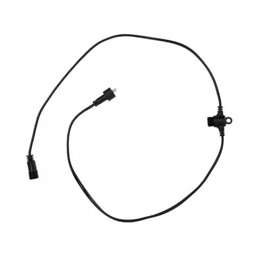 Комплект подключения с 1 коннектором 24V, Длина 1м, Провод Черный ПВХ