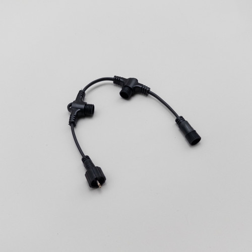 Разветвитель 3-х Лучевой для Нитей 24В без Возможности Управления, Провод Черный ПВХ, IP65