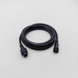 Соединитель 3м для Бахромы, Занавесов и Нитей 220В, Провод Черный Каучук, IP65
