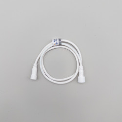 Соединитель 1м для Бахромы, Занавесов и Нитей 220В, Провод Белый Каучук, IP65