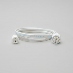 Соединитель 1м для Нитей 24В без Возможности Управления, Провод Белый ПВХ, IP65