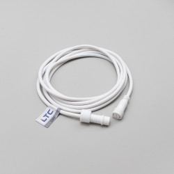 Соединитель 3м для Бахромы, Занавесов и Нитей 220В, Провод Белый Каучук, IP65