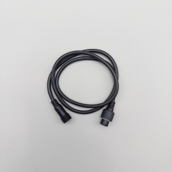 Соединитель 1м для Бахромы, Занавесов и Нитей 220В, Провод Черный Каучук, IP65