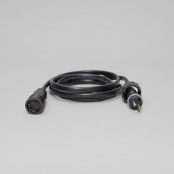 Соединитель 1м для Нитей 24В без Возможности Управления, Провод Черный ПВХ, IP65