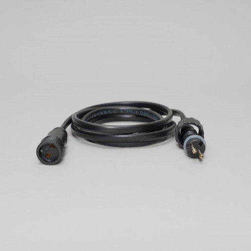 Соединитель 1м для Нитей 24В без Возможности Управления, Провод Черный ПВХ, IP65