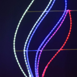 Светодиодная Консоль «Звезда с Российским Флагом» 60 х 200 см, Триколор, 220В