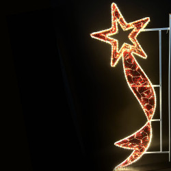 Светодиодная Консоль 'Восходящая Звезда' 80 x 200 см, Красная, 220В