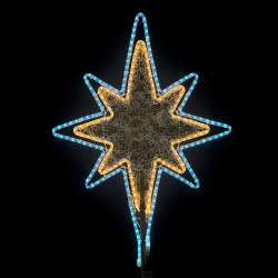 Светодиодная Макушка 'Феерия' 100 см, Микс Белого и Тепло-Белого без Снежинки, 220В