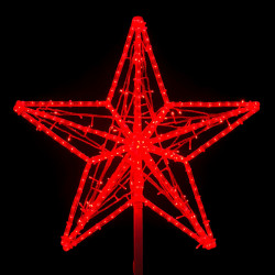 Макушка 'Кремлевская Звезда' 70 см, Красная, 220В