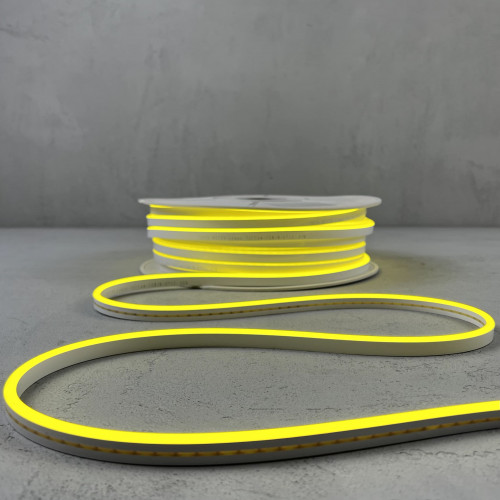 Односторонний Гибкий Неон 8х16мм Желтый 12В, IP65