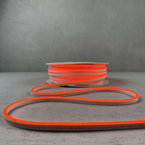 Односторонний Гибкий Неон 8х16мм Оранжевый 12В, IP65