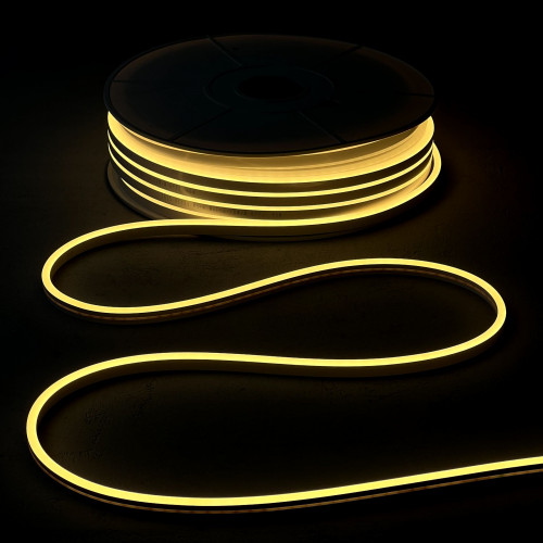 23-551 Односторонний Гибкий Неон 8х16мм Тепло-Белый 220В, 144 LED/м, IP65, Бухта 50м