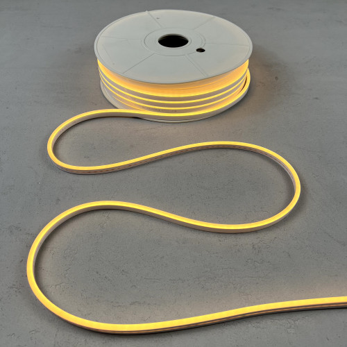 23-551 Односторонний Гибкий Неон 8х16мм Тепло-Белый 220В, 144 LED/м, IP65, Бухта 50м