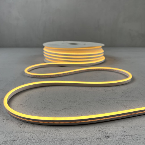 23-551 Односторонний Гибкий Неон 8х16мм Тепло-Белый 220В, 144 LED/м, IP65, Бухта 50м