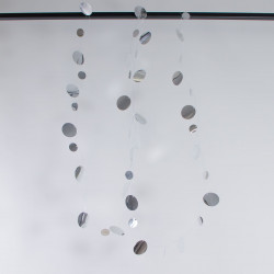 Гирлянда Нить с Пайетками 3м, Серебро