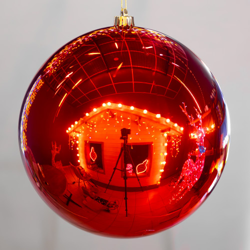 Набор Елочных Шаров 4 шт Красные, Ø10 см