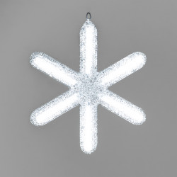 Светодиодная Снежинка 'Московская' Ø0,3м, Акрил, Белая 24B, IP65