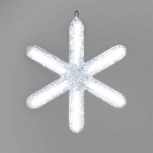 Светодиодная Снежинка 'Московская' Ø0,3м, Акрил, Белая 24B, IP65