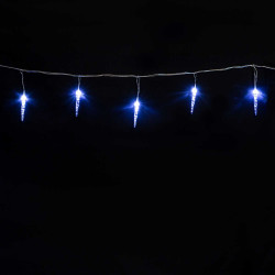 Гирлянда Сосульки 4м Белые 12см 24В, 16LED, Провод Прозрачный ПВХ, IP54